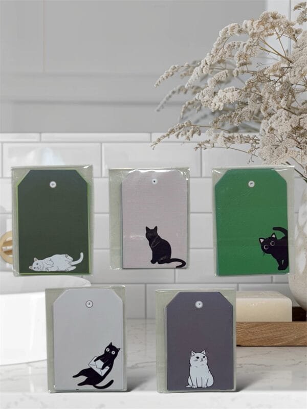 Tags gatitos - Pack x 5 unidades surtidas - Imagen 2