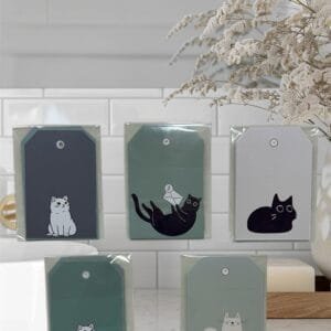 Tags gatitos - Pack x 5 unidades surtidas