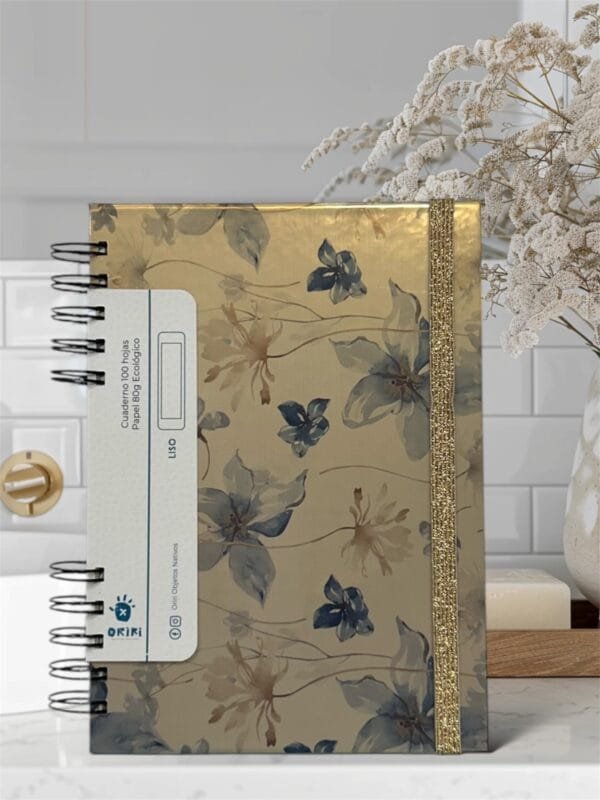 Cuaderno Dorado Tapa Dura