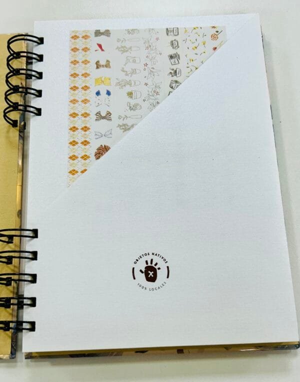 Cuaderno Dorado Tapa Dura - Imagen 2