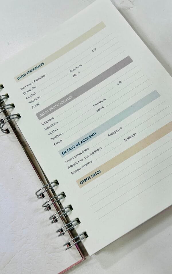 Cuaderno Corazones Pastel Tapa Dura - Imagen 3