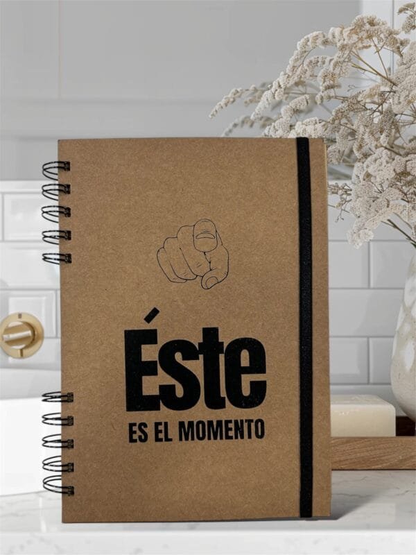 Cuaderno Kraft Éste es el momento