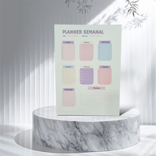 Planner Semanal A5 n°1 x 50 hojas