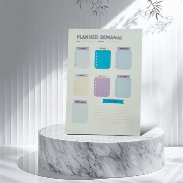 Planner Semanal A5 N°5 x 50 hojas