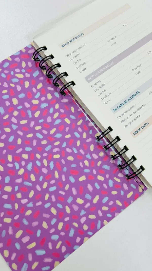 Cuaderno Confeti A5 Rayado Tapa Flexible - Imagen 2