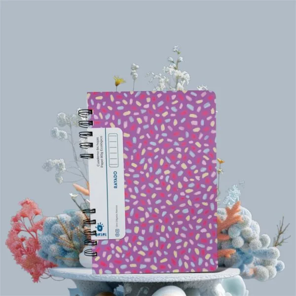 Cuaderno Confeti A5 Rayado Tapa Flexible