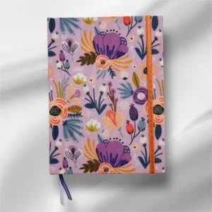 Cuaderno Violeta Punteado Cosido a Hilo A5