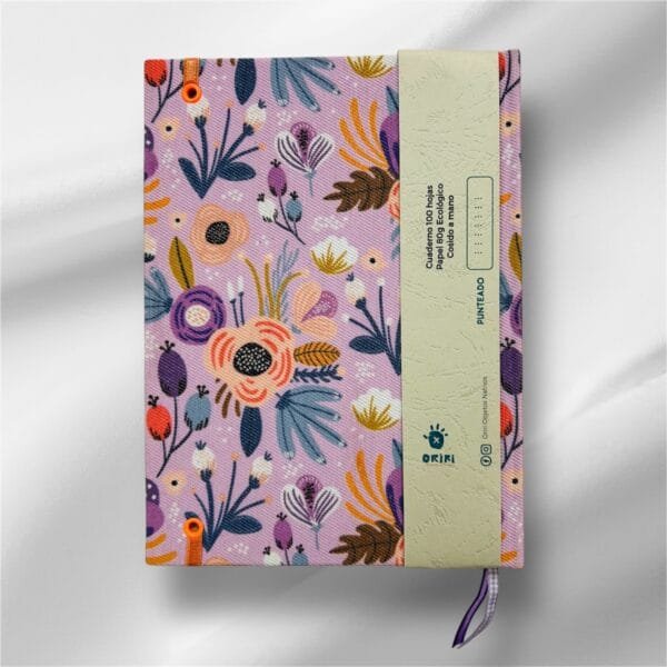 Cuaderno Violeta Punteado Cosido a Hilo A5 - Imagen 2