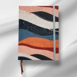 Cuaderno Ondas Punteado Cosido a Hilo A5 Tapa Dura