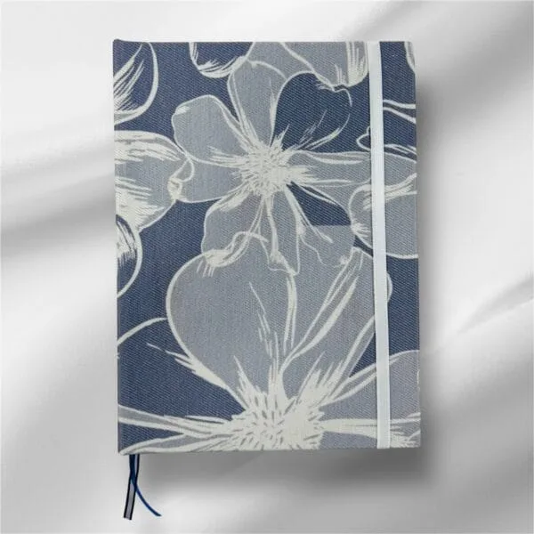 Cuaderno Azul Liso Cosido a Hilo A5 Tapa Dura