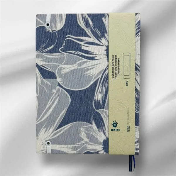 Cuaderno Azul Liso Cosido a Hilo A5 Tapa Dura - Imagen 2