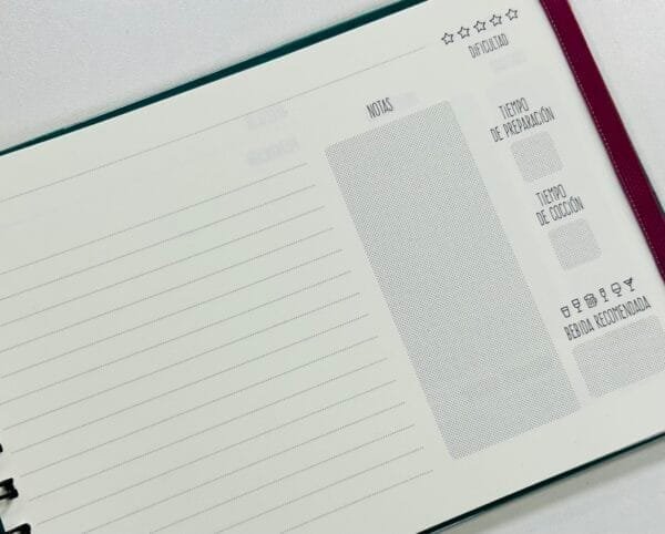 Cuaderno de Cocina Colibrí A5 anillado - Imagen 4