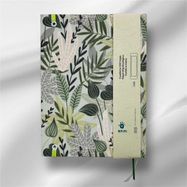 Cuaderno Verde Liso Cosido a Hilo A5 Tapa Dura - Imagen 2