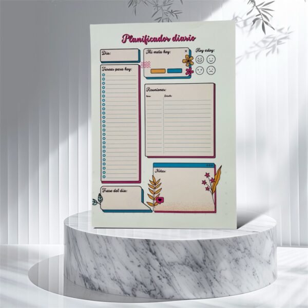 Planner Diario A5 N°3 x 50 hojas