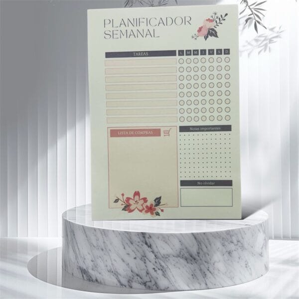 Planner Semanal A5 N°6 x 50 hojas