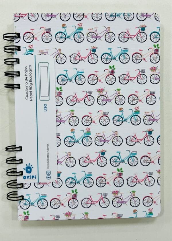 Cuaderno Bici A5 Liso Tapa Flexible