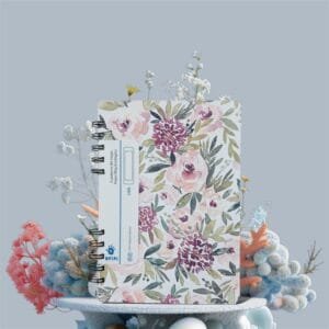 Cuaderno Flores A5 Liso Tapa Flexible